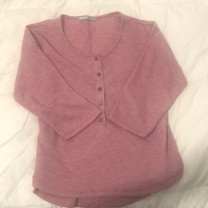 A pink blouse